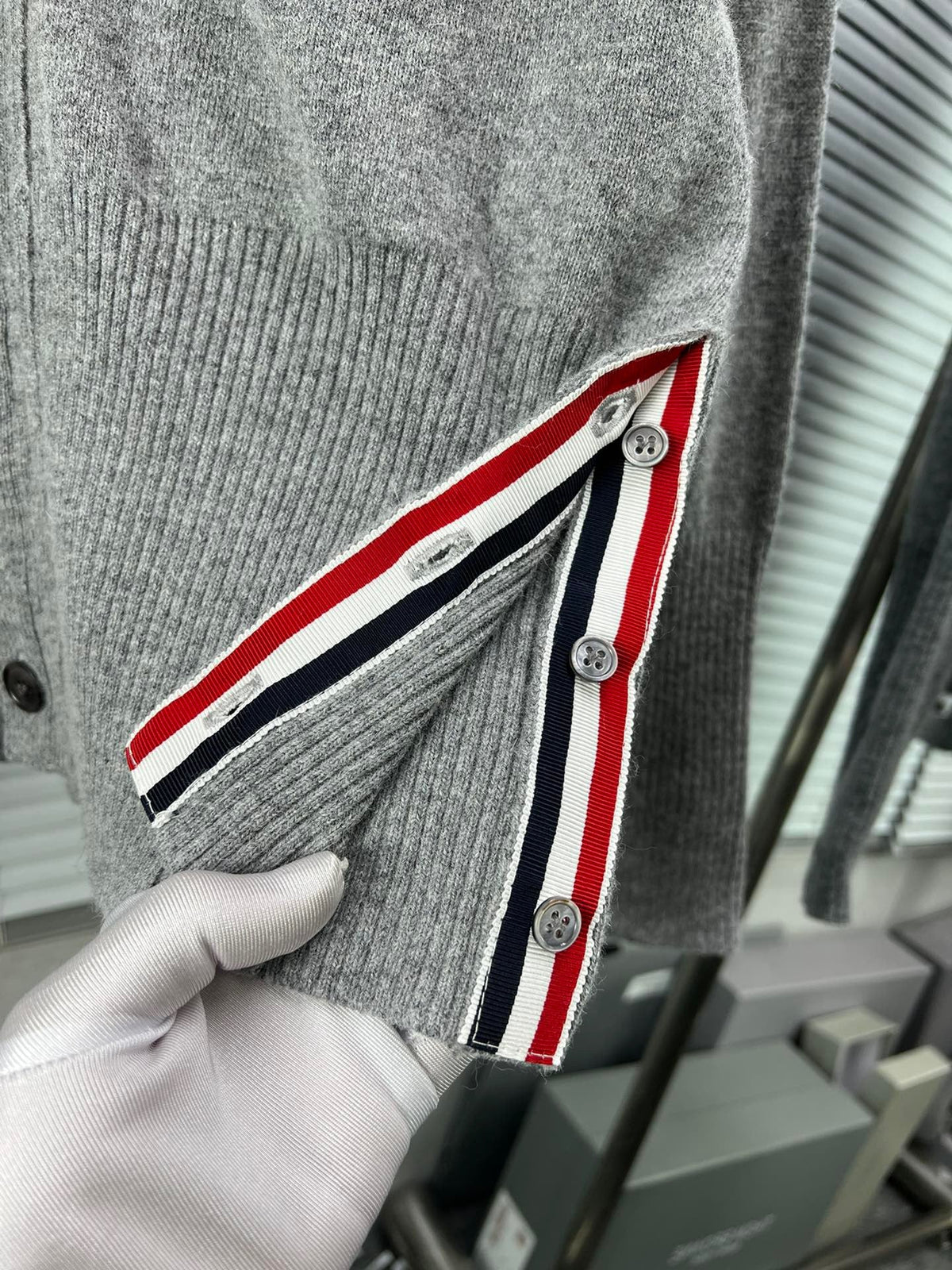 4-Bar Cardigan Navy - Men's