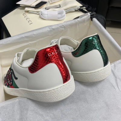 Ace Snake White Sneakers - Men's