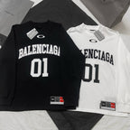 Black Jersey Numeral Long-Sleeve - Men's