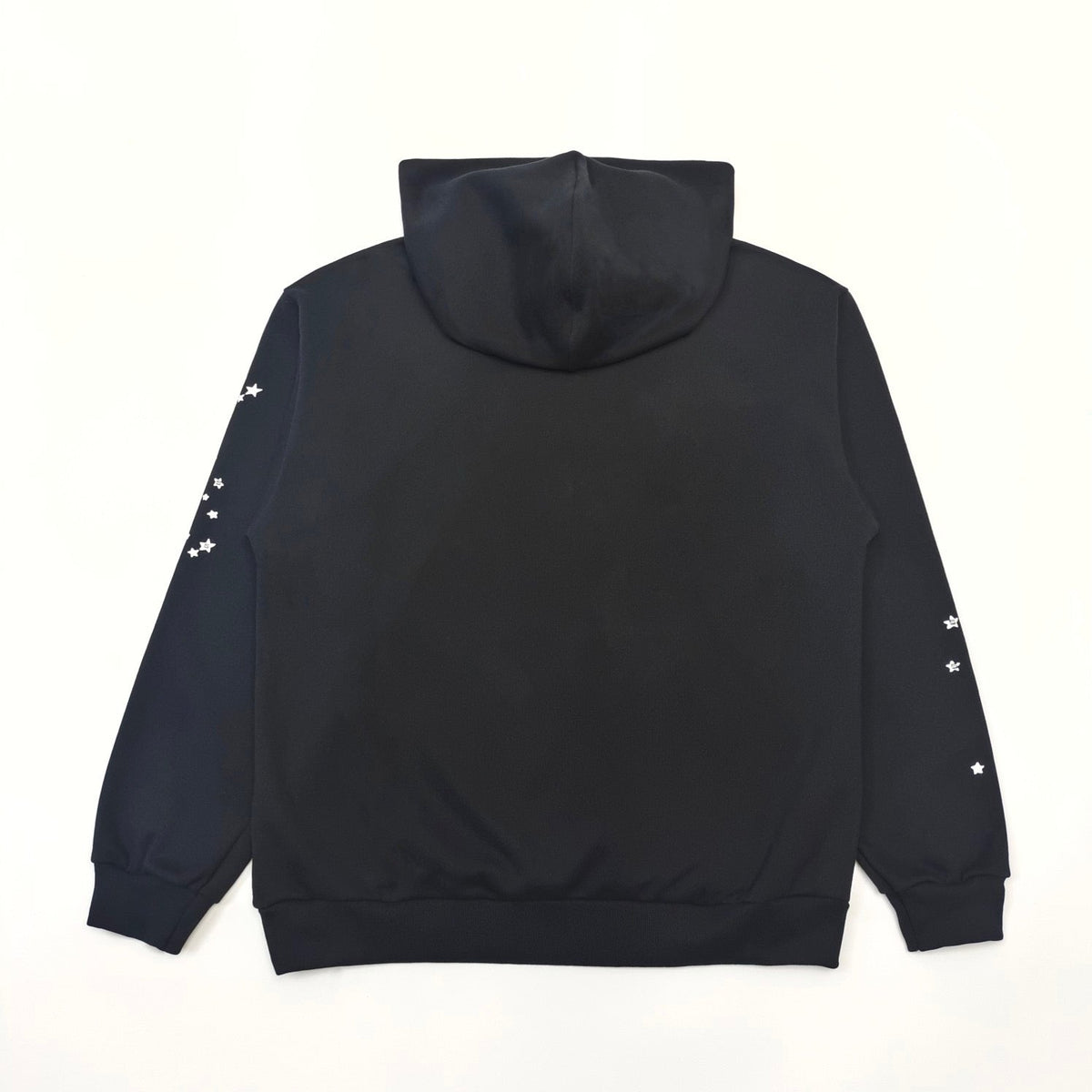 Black Cotton Web Graphic Pullover - Men's
