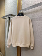 Cream Cotton Heart Logo Crewneck - Men's