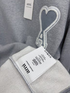 Navy Cotton Heart Logo Crewneck - Men's