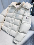 Black and White Puffer Jacket - Men's