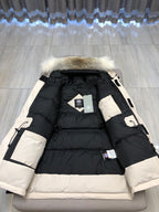 Black and White Parka - Men's
