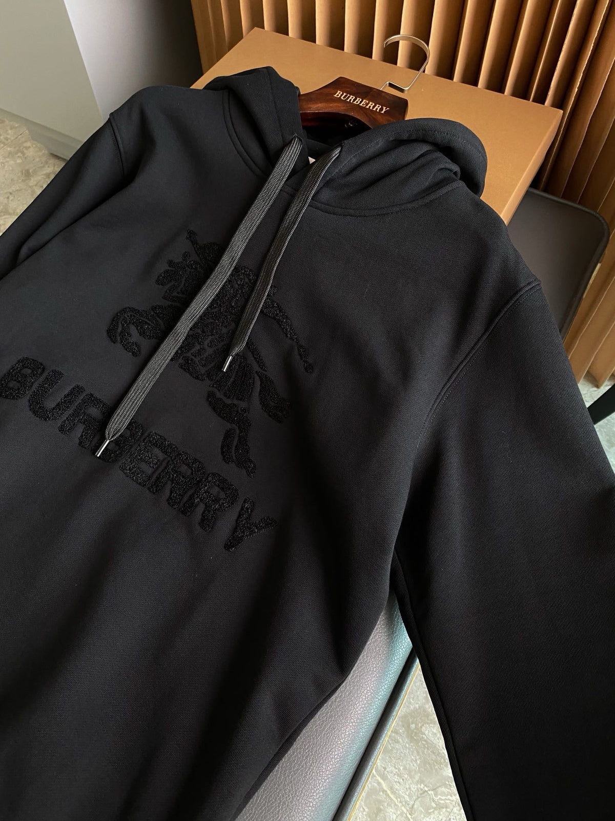 Tonal Embroidered Hoodie - Men's