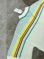 Pastel Striped Knit Shirt - Men's