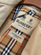 Navy Trench Coat - Men's