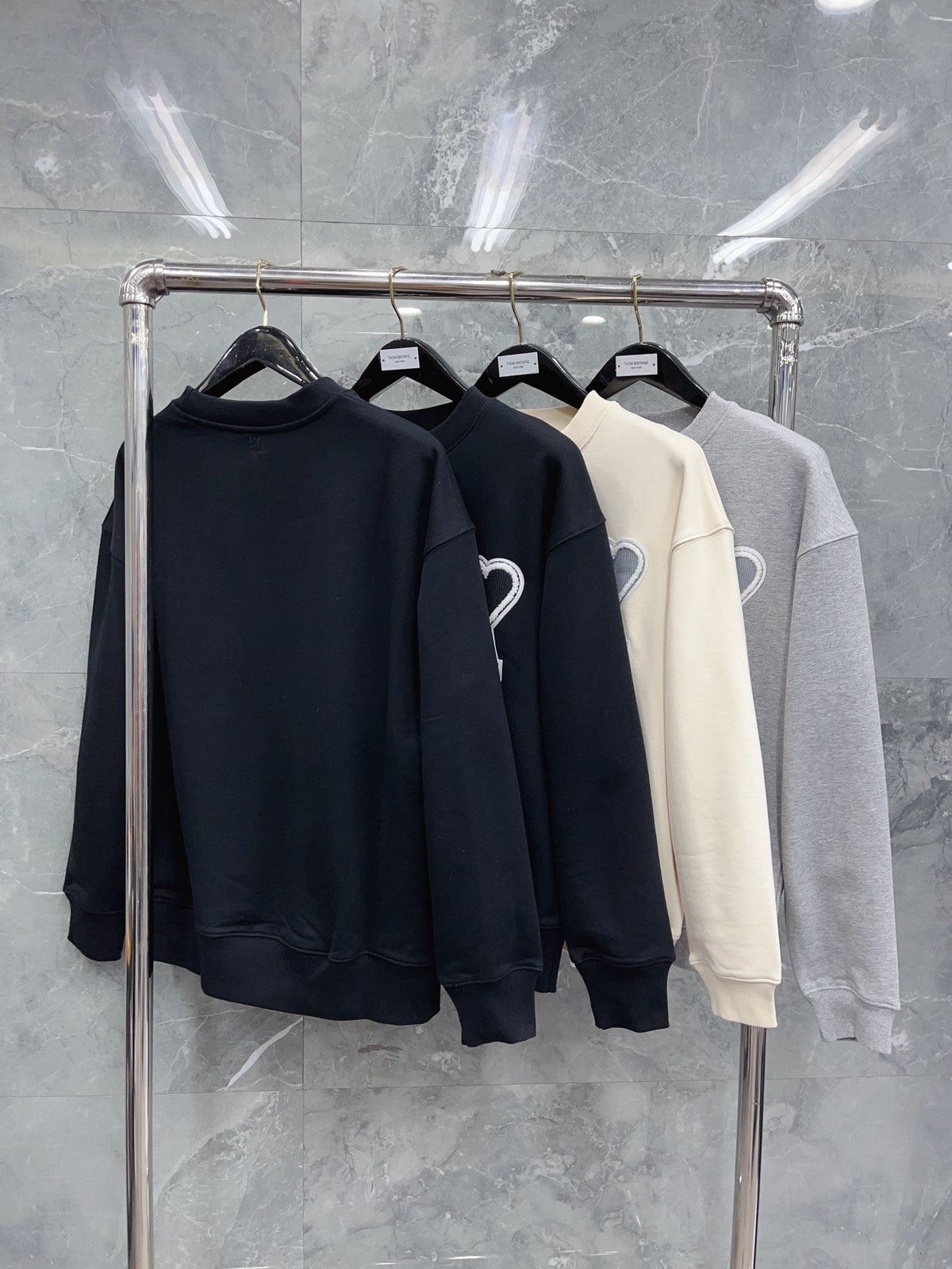 Black and White Sweatshirt - Men's