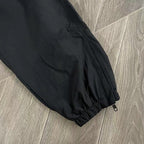 Black Cotton Splatter Print Joggers - Men's