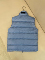 Blue Nylon Quilted Gilet - Men's