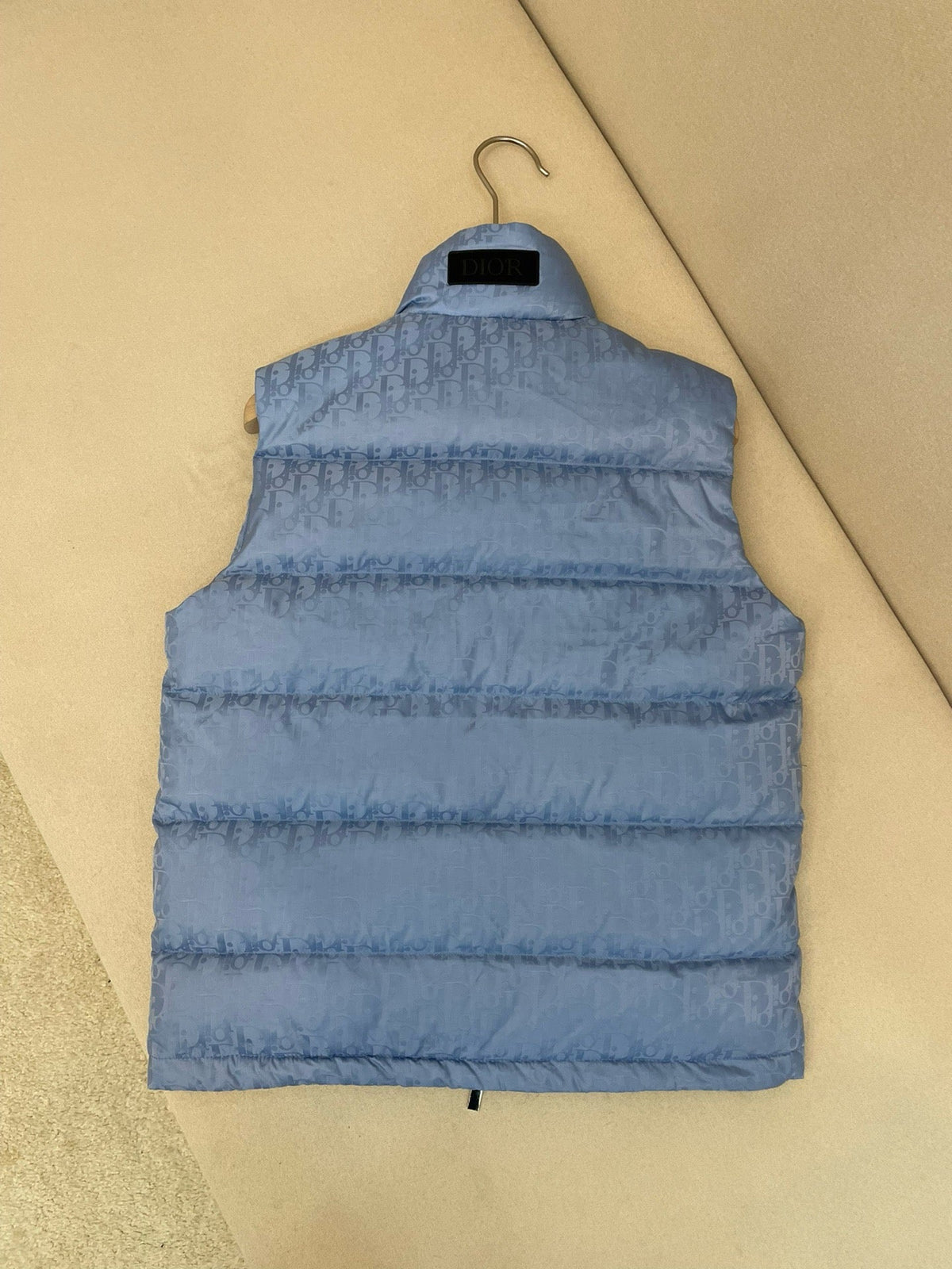 Blue Nylon Quilted Gilet - Men's