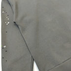 Grey Cotton Web Print Pullover - Men's