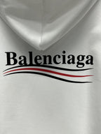 Black Cotton Chest Logo Pullover - Men's