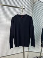 Grey Knit Cardigan - Men's