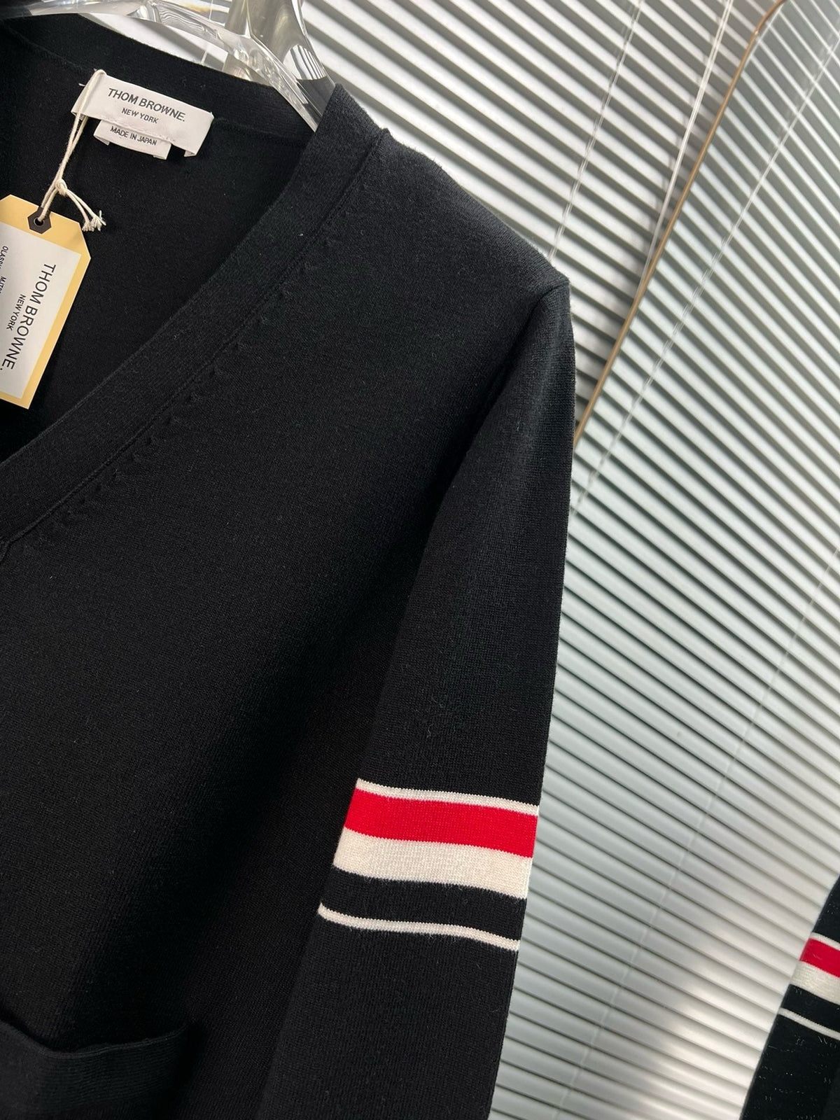 RWB Stripe Cardigan White - Men's