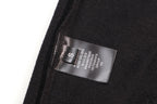Black Cotton Tonal Graphic Pullover - Men's