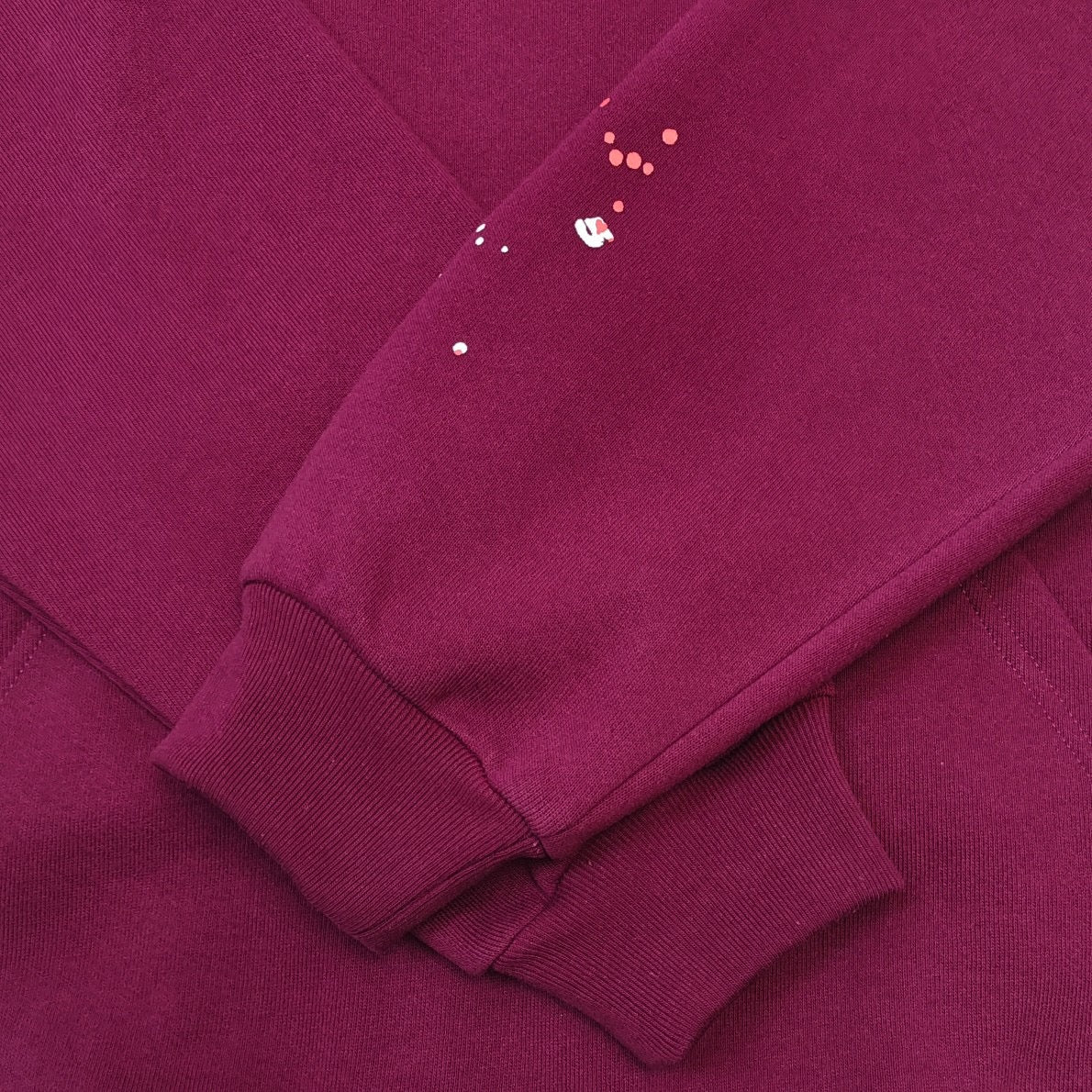 Burgundy Cotton Slogan Pullover - Men's