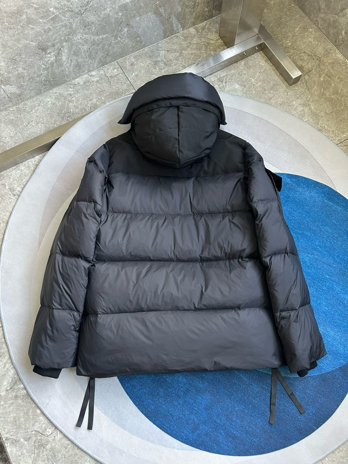 Black and White Parka - Men's