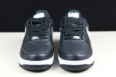 Black Leather White Midsole Low-Top - Men's