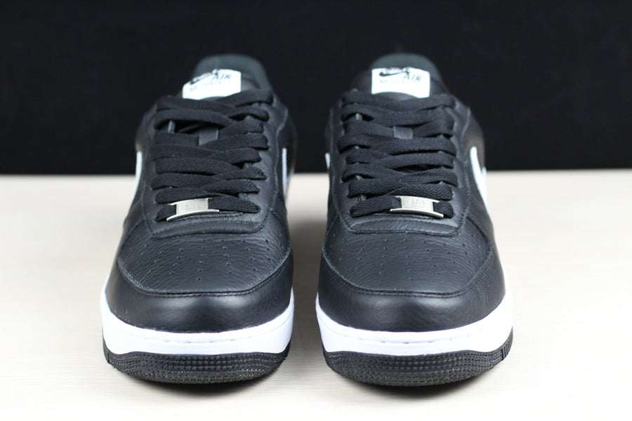 Black Leather White Midsole Low-Top - Men's