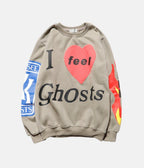 Feel Ghosts Sweatshirt – material: Premium Cotton & Polyester Design: Foam Print | Fit type: – LUX VERSE Luxury Designer Fashion Outlet
