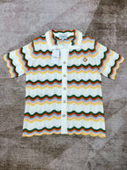 Rainbow Wave Knit Shirt - Men's