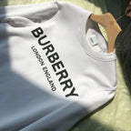 Black Cotton Diagonal Text Crewneck - Men's