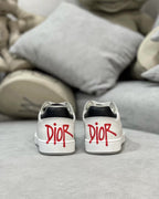 B27 Low White and Red Sneakers