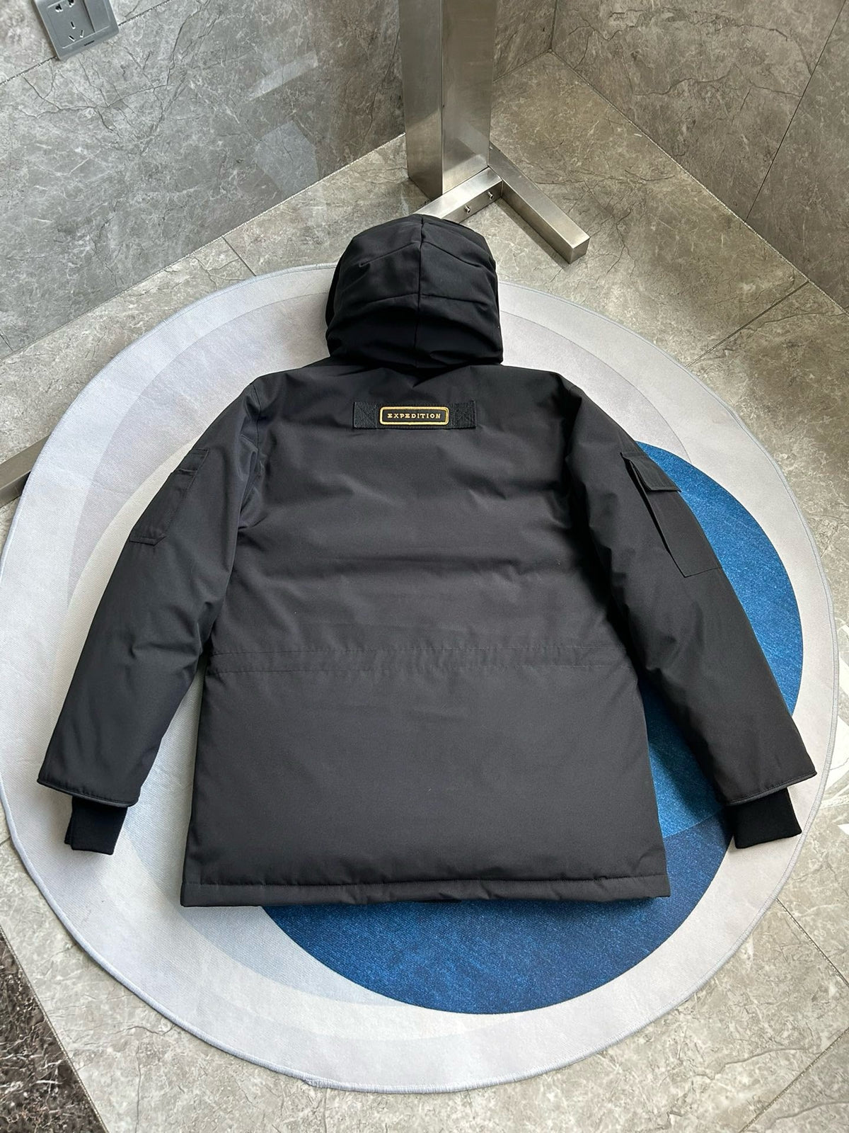 Black and White Parka - Men's
