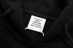 Black Cotton Logo Pullover - Men's