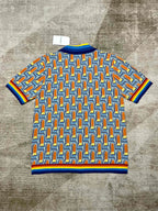 Geometric Print Silk Shirt - Men's