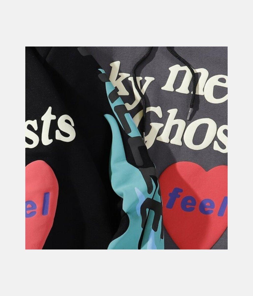 Freeee Hoodie | kids See Ghosts – material: Premium Cotton Design: Foam Print | Fit type: Regular Fit – LUX VERSE Luxury Designer Fashion Outlet