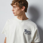 Cotton Jersey T-shirt with Embroidery – here the lightweight material comes to the fore with a Firenze' embroidered detail – LUX VERSE Luxury Designer Fashion Outlet