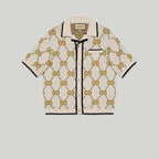 GG cotton bowling shirt – inspired by the original rhombi pattern, an allover GG motif defines this – LUX VERSE Luxury Designer Fashion Outlet