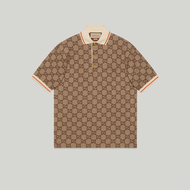 GG cotton silk polo shirt – the logo continues to be a distinguishing feature of's collections and appears – LUX VERSE Luxury Designer Fashion Outlet