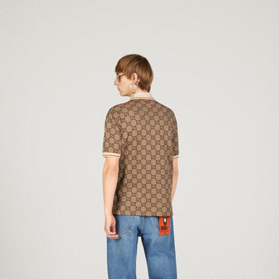 GG cotton silk polo shirt - Lux Studios