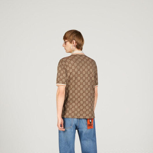 GG cotton silk polo shirt - Lux Studios
