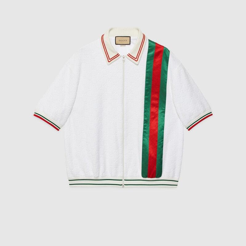 GG cotton terry cloth polo with Web – symbols that draw upon's history adorn pieces throughout the Pre-Fall 2023 – LUX VERSE Luxury Designer Fashion Outlet