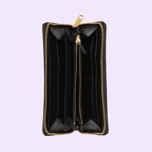 GG MATELASSÉ ZIP-AROUND WALLET - Lux Studios