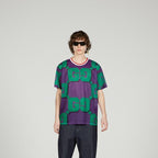 GG print mesh T-shirt – a blend of unexpected designs and materials shapes ready-to-wear pieces throughout – LUX VERSE Luxury Designer Fashion Outlet