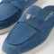 Suede sabots
