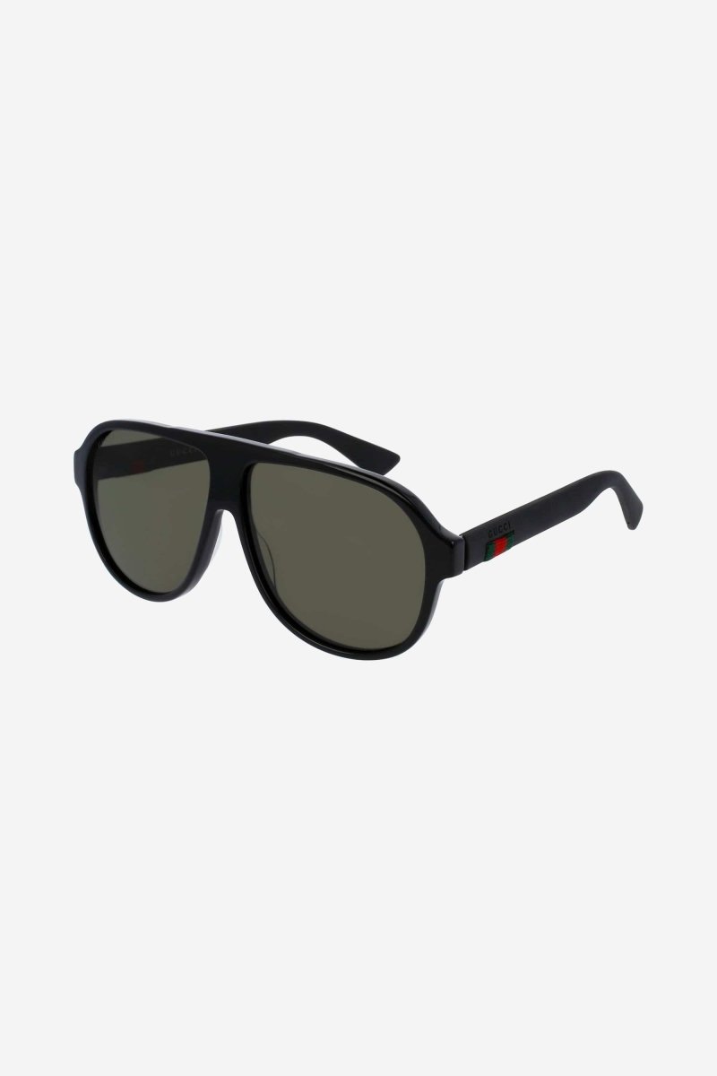 Acetate pilot style with rubber temples – unconventional pilot shape, for a sporty but at the same time trendy look – LUX VERSE Luxury Designer Fashion Outlet