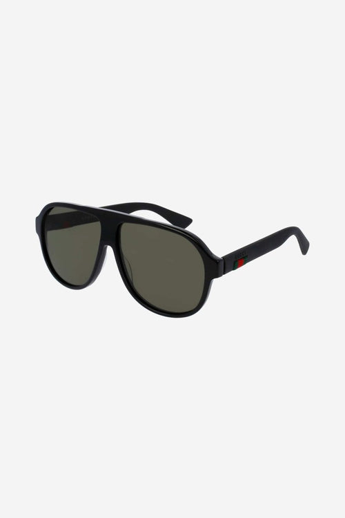 Acetate pilot style with rubber temples – unconventional pilot shape, for a sporty but at the same time trendy look – LUX VERSE Luxury Designer Fashion Outlet