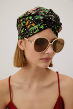 Beige sunglasses with horsebit detail – for the first time, the iconic Horsebit, is interpreted in the Eyewear – LUX VERSE Luxury Designer Fashion Outlet