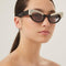 Gucci cat eye black acetate sunglasses with Swarovski
