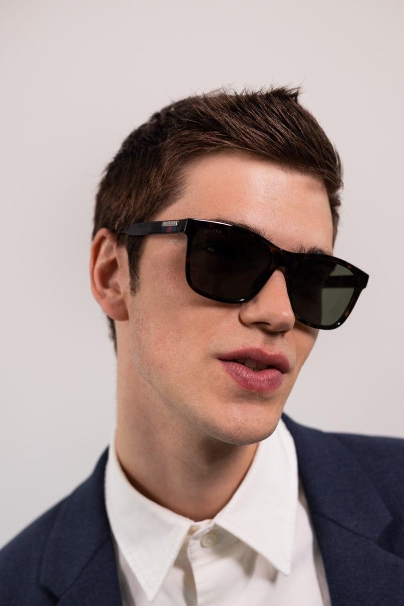 Classic rectangular men sunglasses – this style is great for an everyday look without compromising the style – LUX VERSE Luxury Designer Fashion Outlet