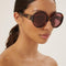 Gucci GG1256s oversized round havana GG sunglasses