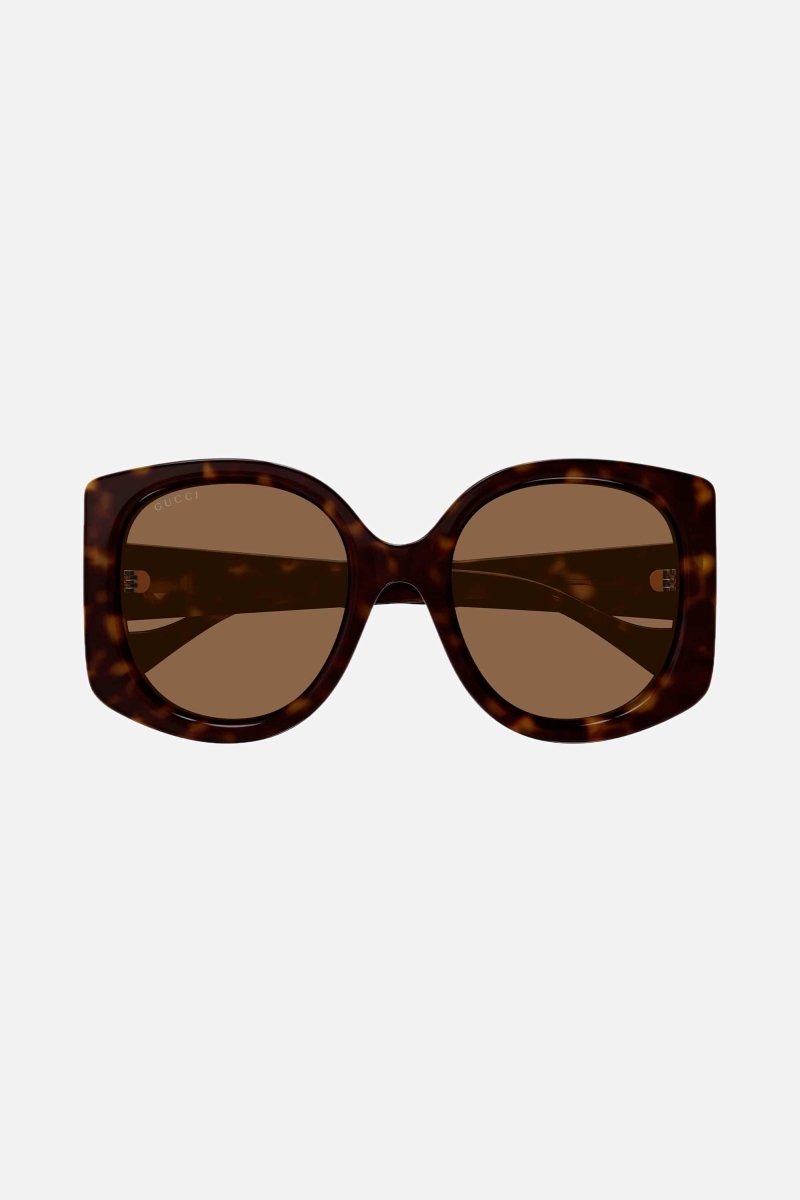 GG1257s oversized butterfly havana GG sunglasses – full acetate style with bold volumes – LUX VERSE Luxury Designer Fashion Outlet