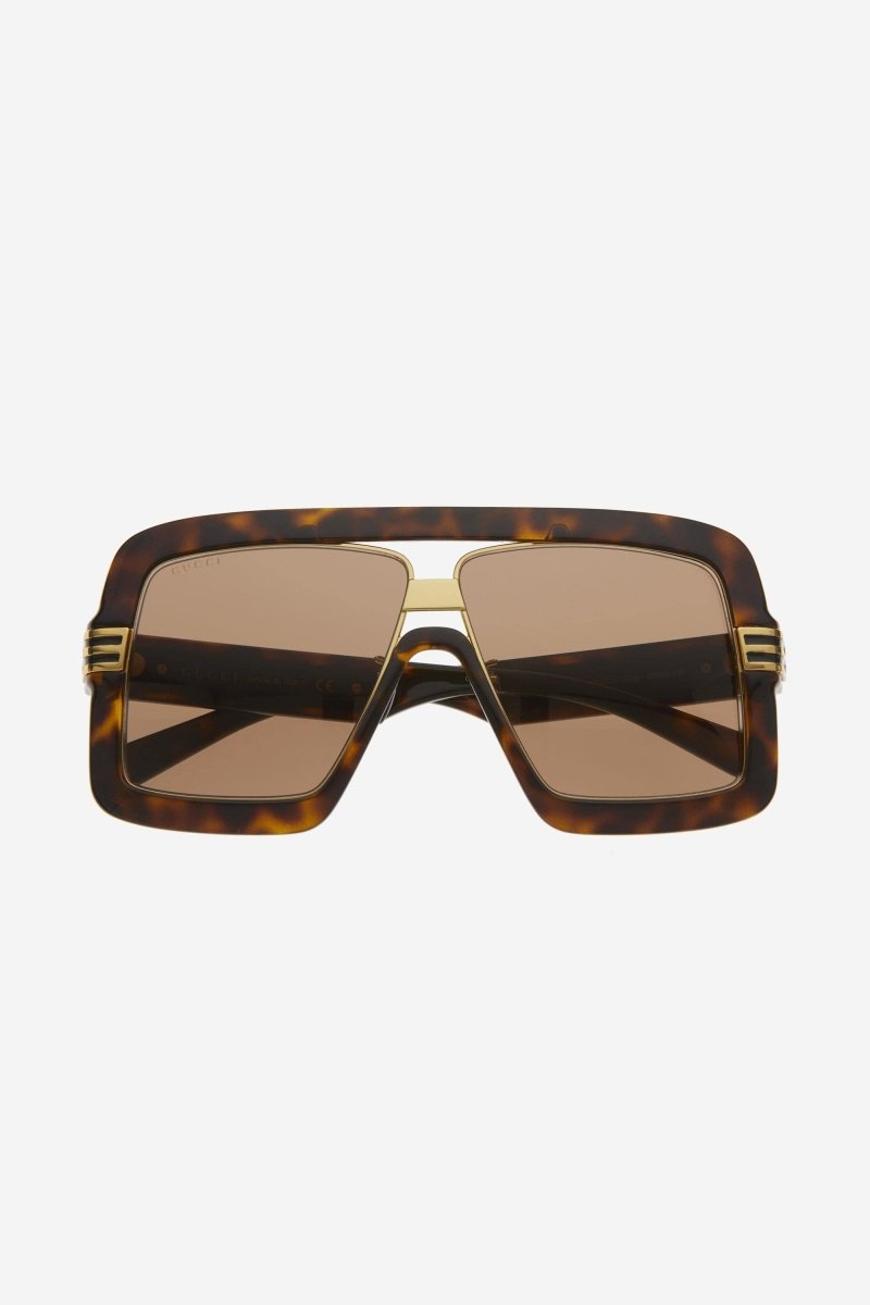 Havana bold 80s inspired sunglasses – the bold spirit of the 80's inspired this masculine style conceived for a man – LUX VERSE Luxury Designer Fashion Outlet