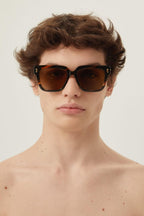 Havana squared sunglasses – this squared style is characterized by a bold volume and texture, enriched by iconic – LUX VERSE Luxury Designer Fashion Outlet